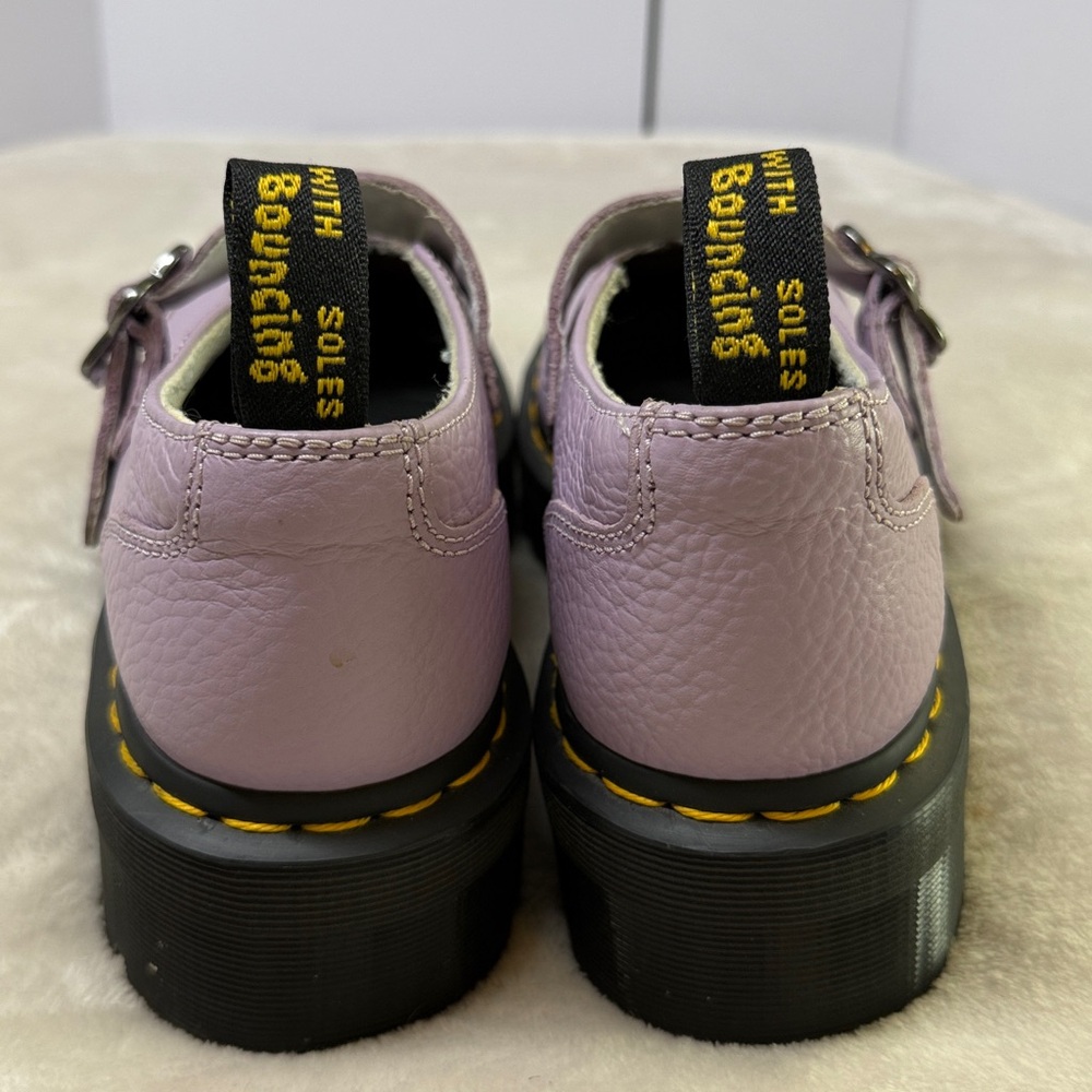 Dr. Martens Lilac Mary Jane Platform Shoes - Picture 6 of 10